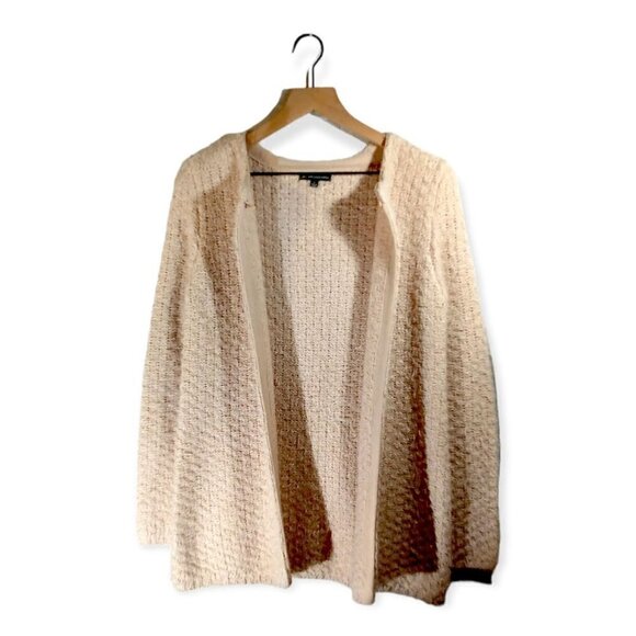 Adrianna Papell Pink Eyelash Acrylic Cardigan Size S - Picture 2 of 4